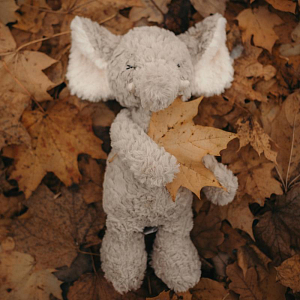 Мягкая игрушка Mrs. Ertha "Слоненок Mr. Poppie", серая, 31 см